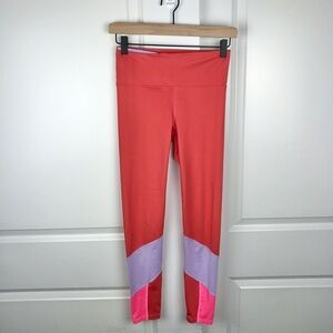 JoyLab 7/8 Coral Comfort Color Block Leggings- XS